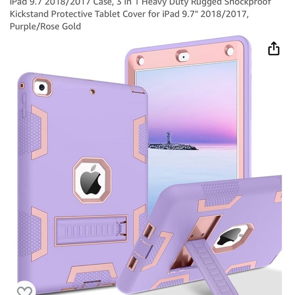 BENTOBEN iPad 6th Generation Case in color Purple/Rose Gold. - Picture 7 of 9